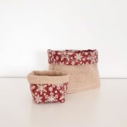 Cestas navideñas granates