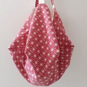 Bolso origami estrellas rosa