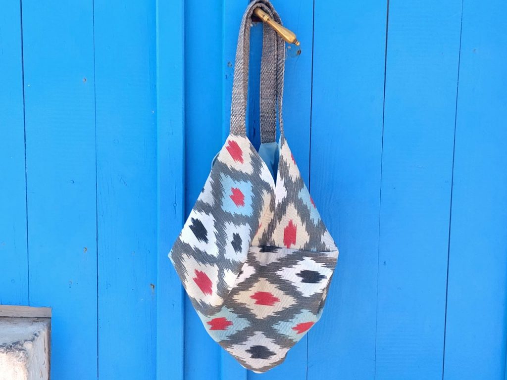 Bolso origami Ikat